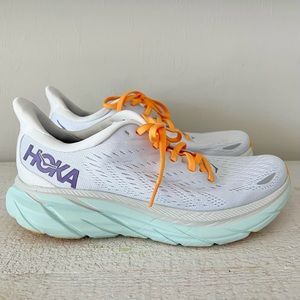 HOKA Women’s Clifton 8 Running Shoes in White